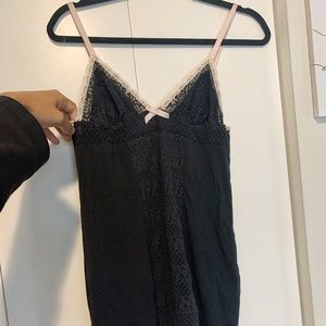 Victoria’s Secret lacy black and pink lingerie